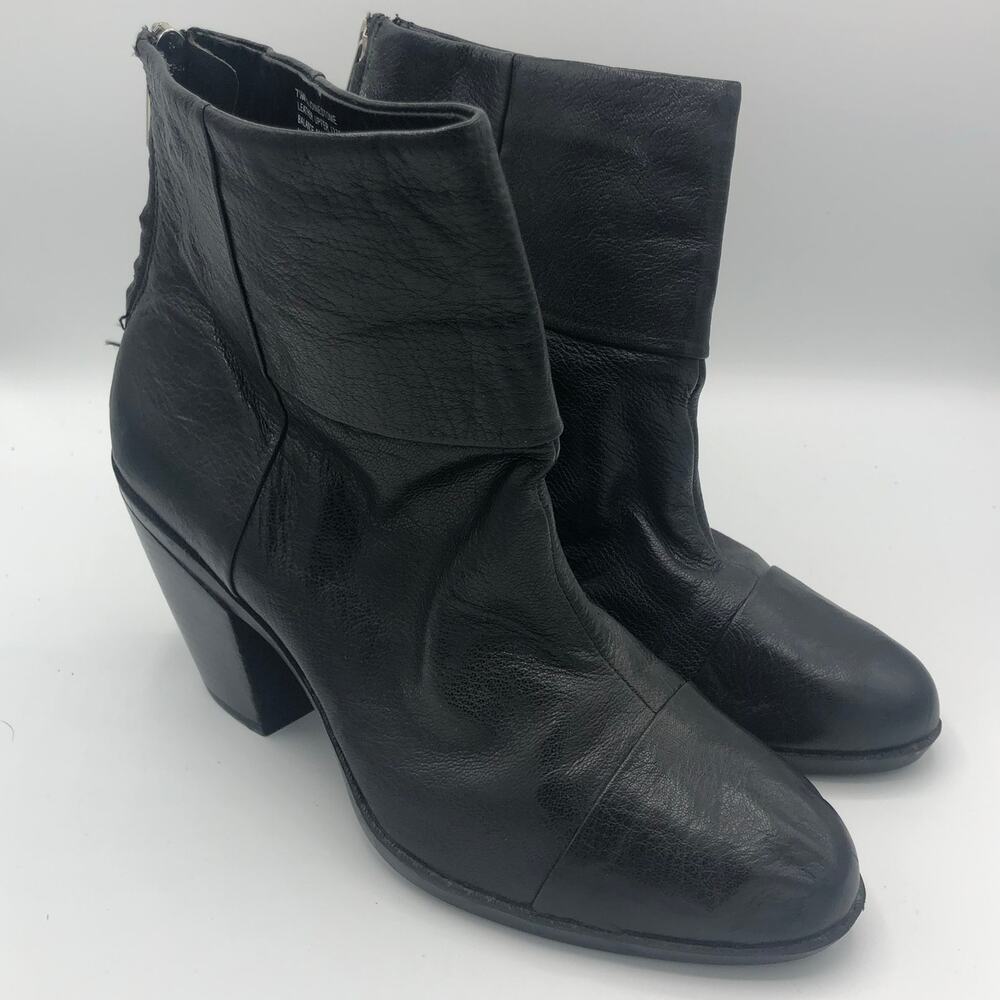 Bandolino Black Leather Heeled Booties BDJOINEDTOME Style | Women’s Size 7.5M